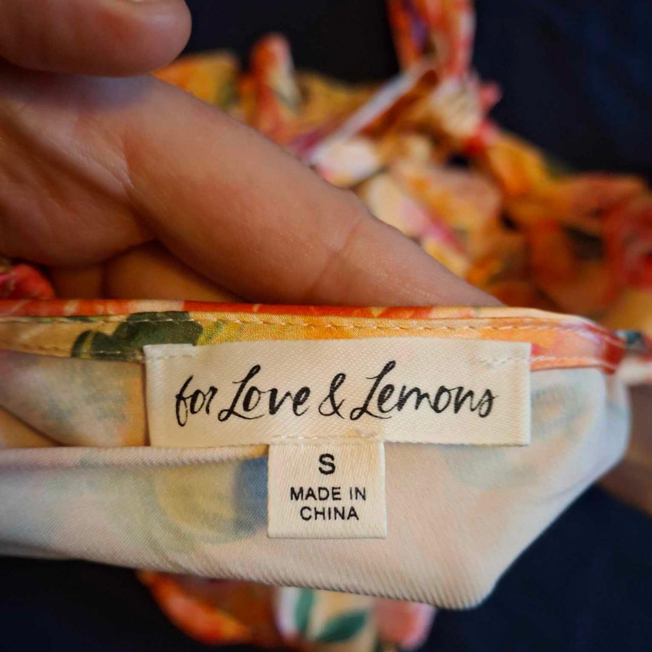 For Love & Lemons Size S Designer Ruched Floral Off The Shoulder Dress. - Festigal