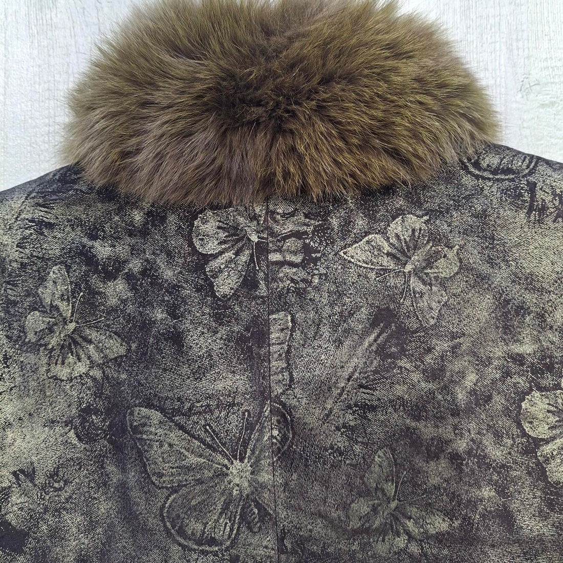 One of a kind Butterfly Real Leather Jacket. BNWT - Festigal