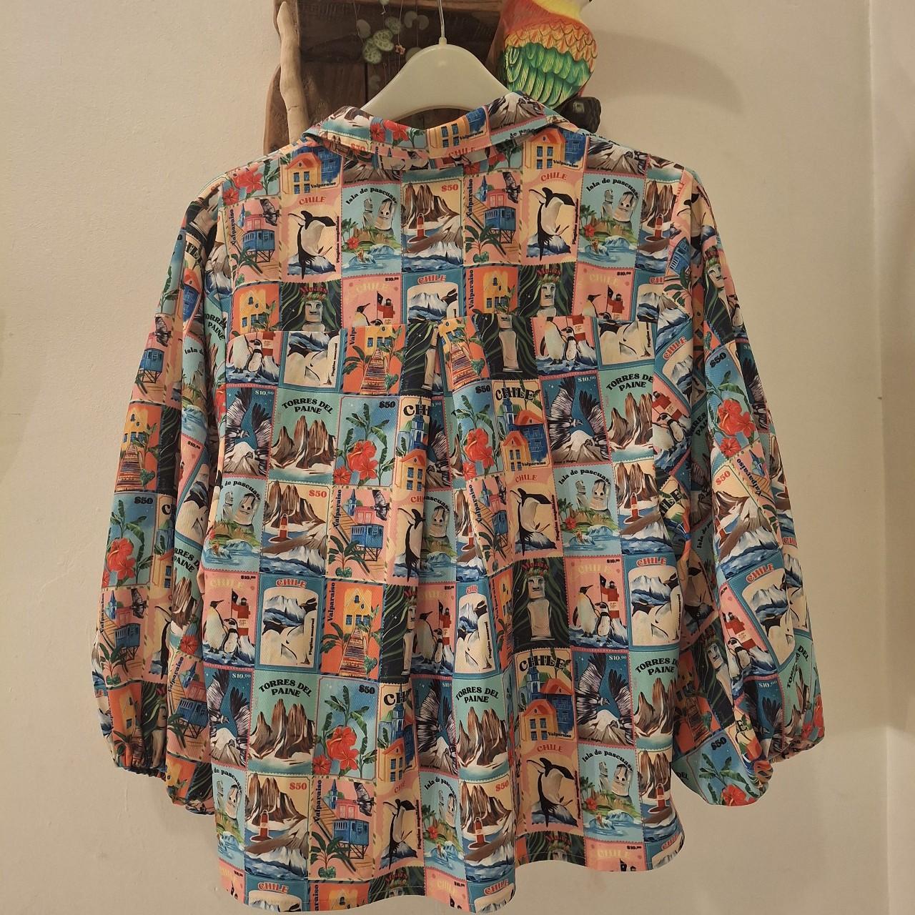 Danny Tedaja Size L Chile Patchwork Colourful Shirt - Festigal
