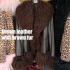 Suede Mongolian Fur Jacket