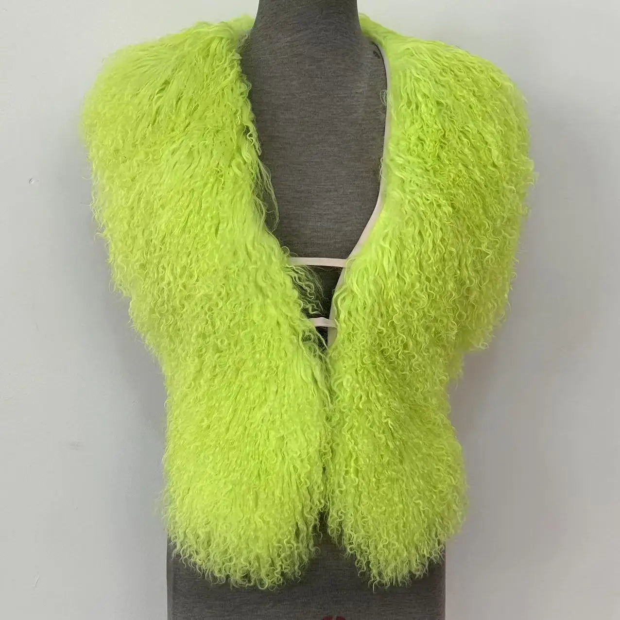 Mongolian Fur Halter Neck Top - Festigal