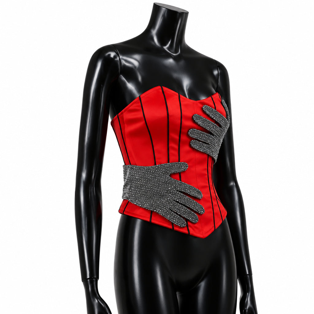 Hands Satin Corset