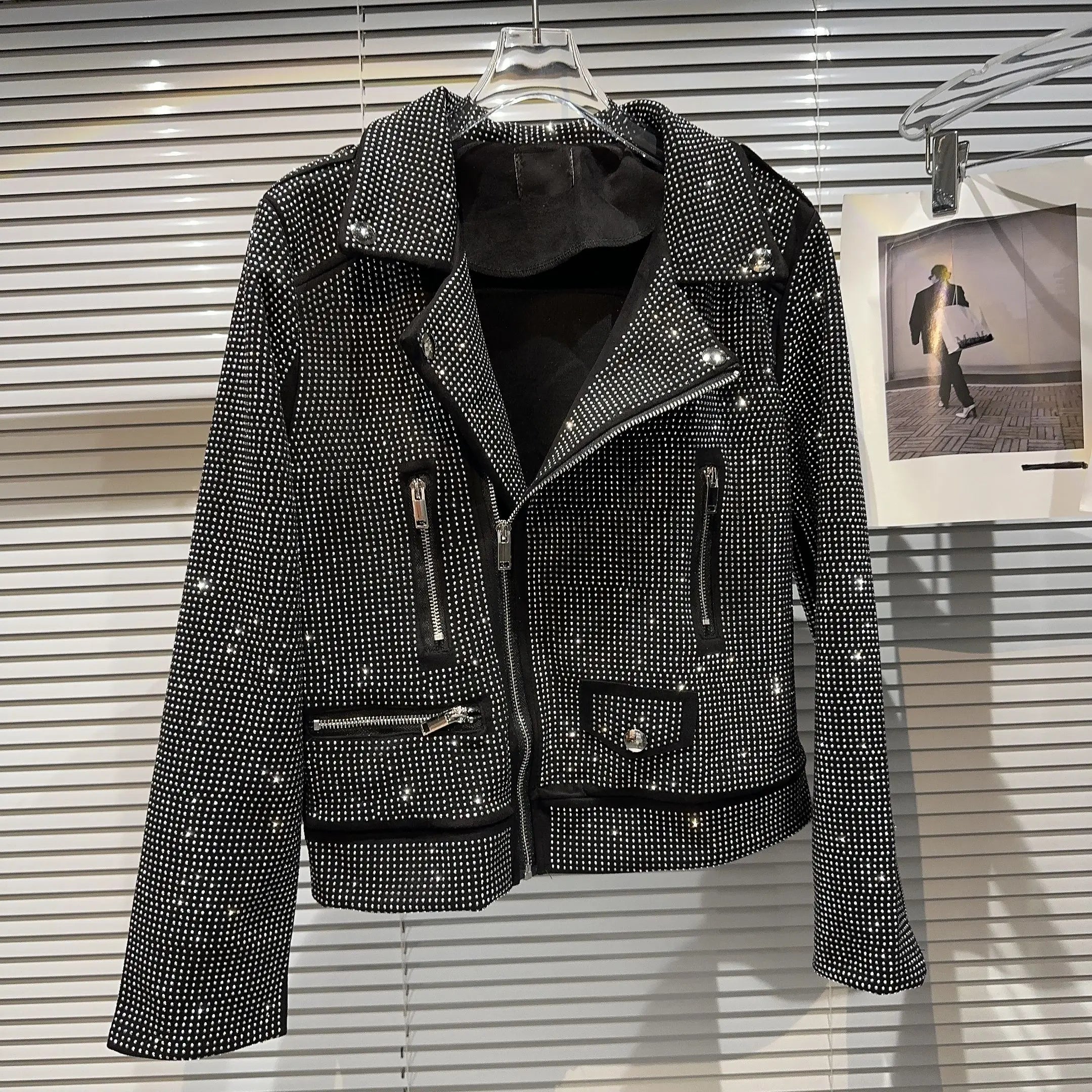 Sequin Biker Jacket - Festigal