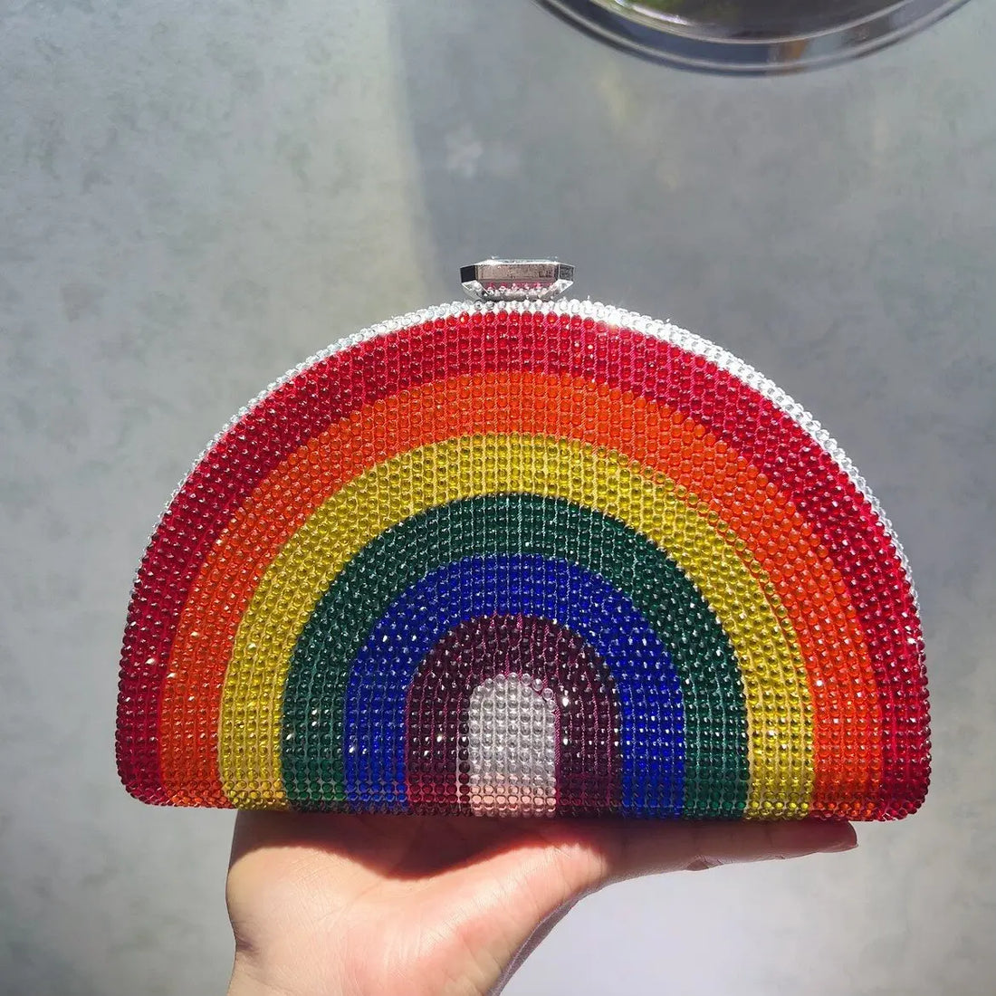 Rainbow Sequin Clutch Bag - Festigal