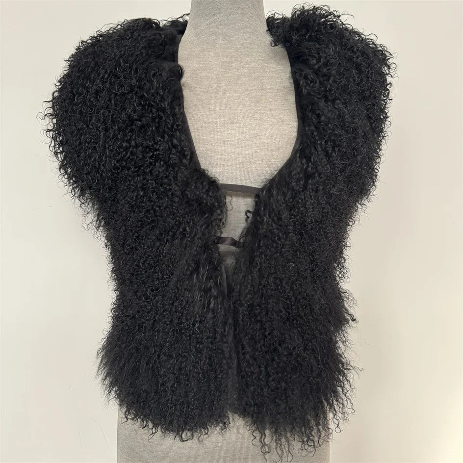 Mongolian Fur Halter Neck Top - Festigal