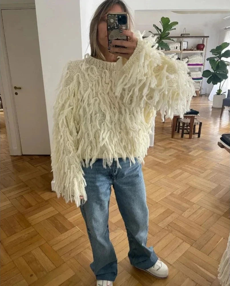 Exaggerated Tassel Sweater - Festigal