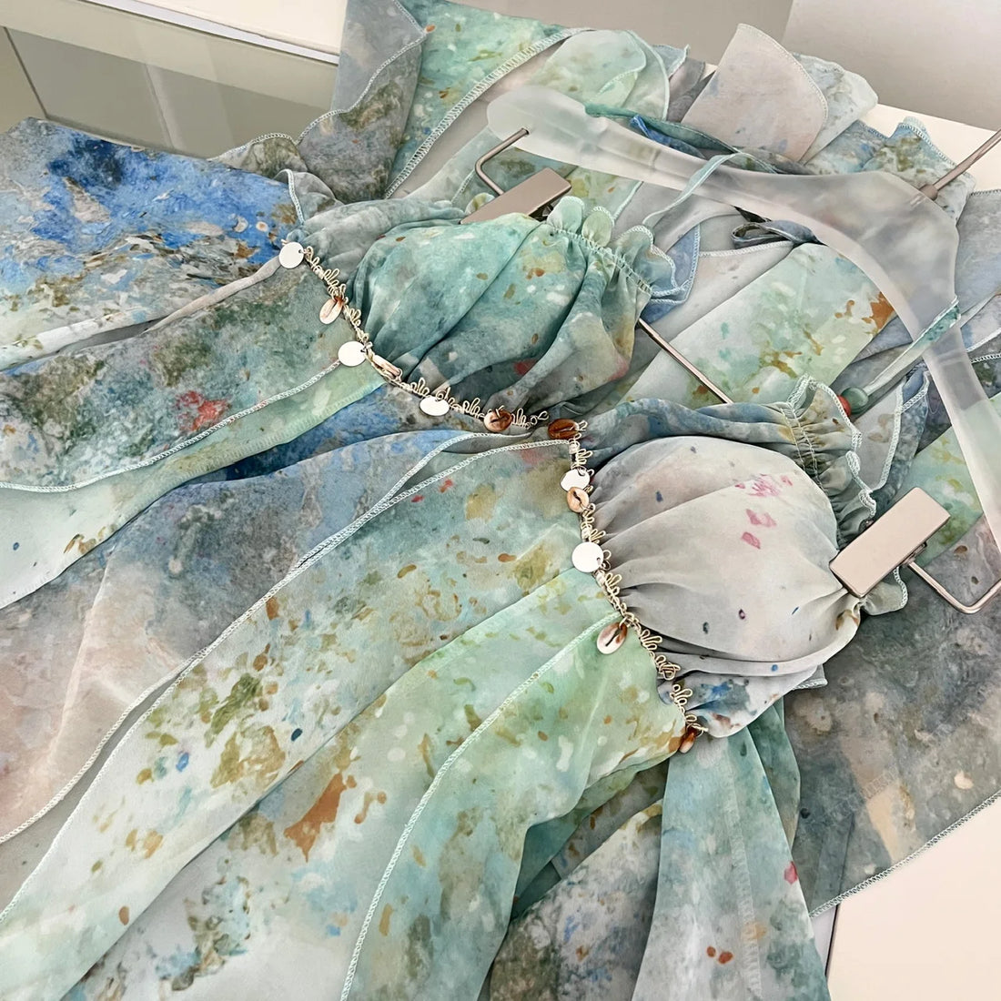 Beach Ruffle Maxi Dress