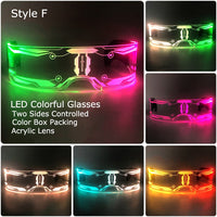 Futuristic Science Tech Colour Change Glasses - Festigal