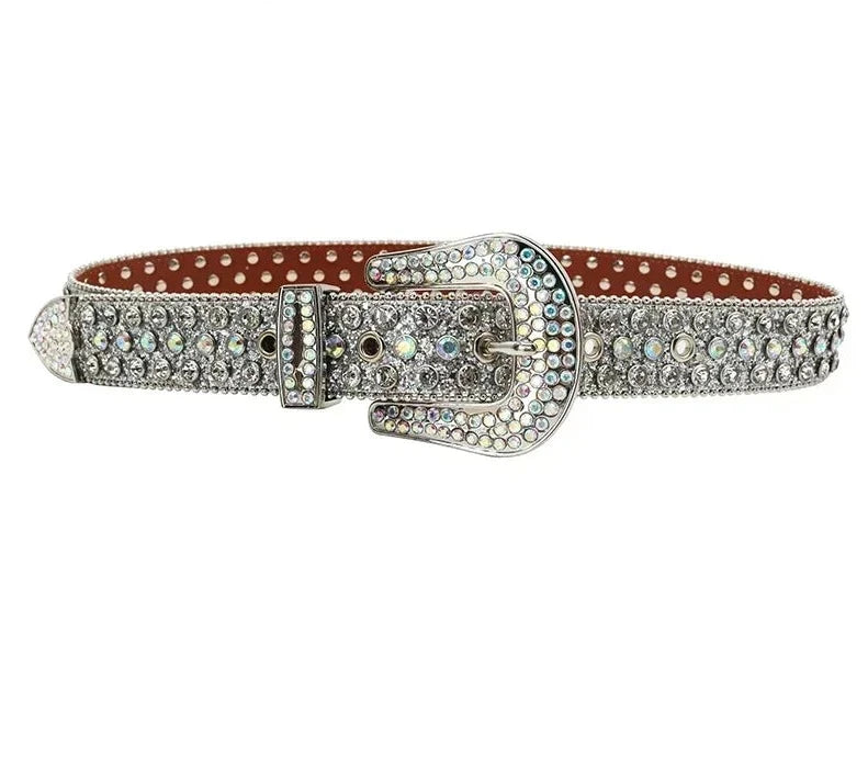 Rhinestone Studded Belt - Festigal