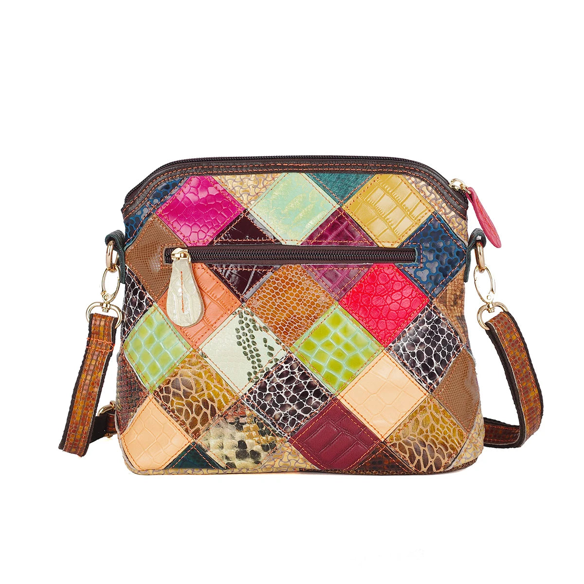 Festival Colours Flowers & Mosaics Shoulder Handbag - Festigal
