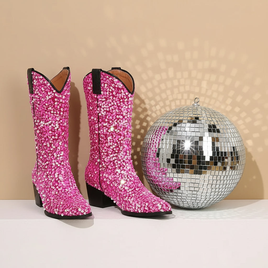 Sequin Cowgirl Boots