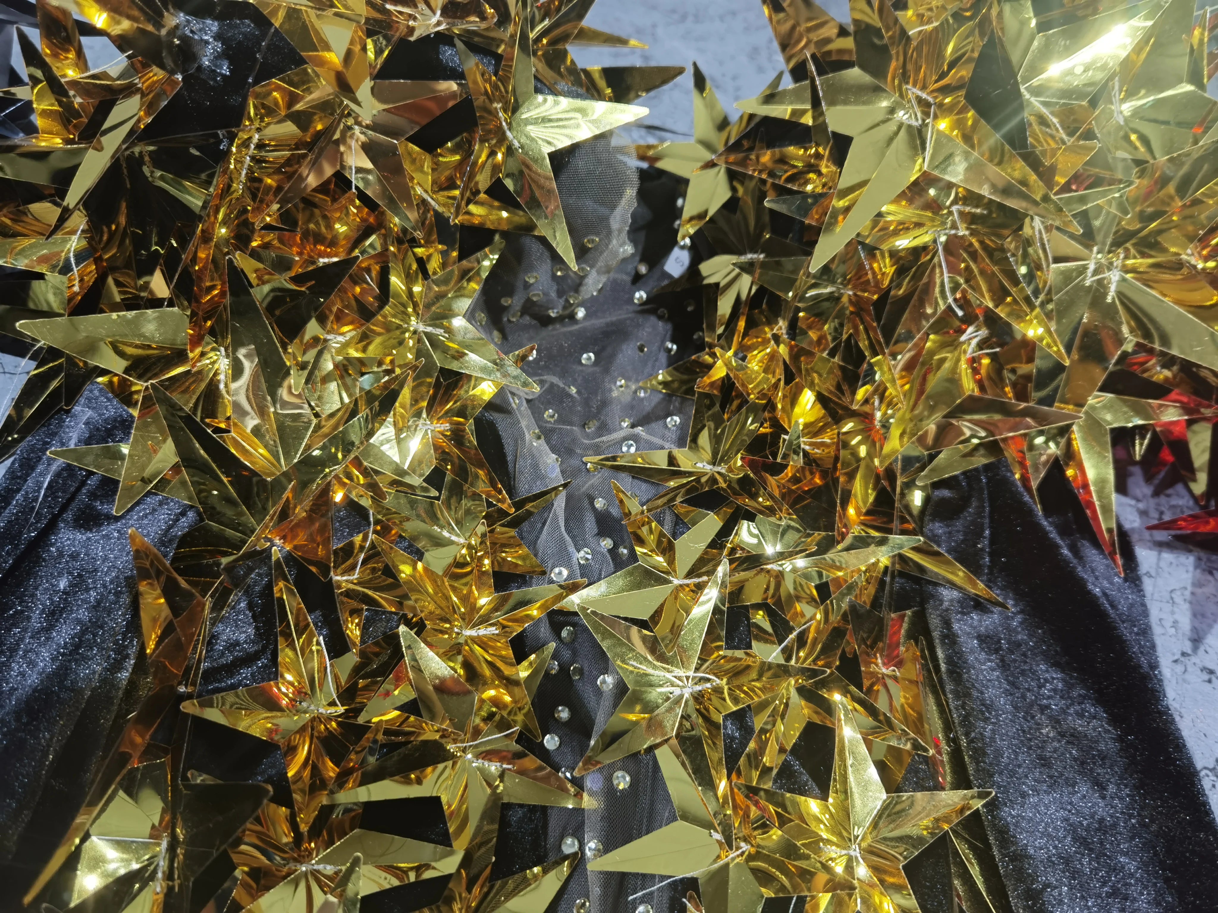 Heavily Embellished Star Bodysuit