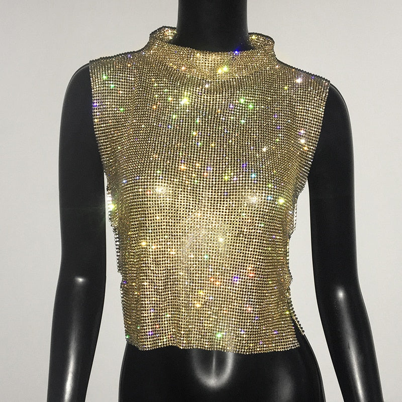 Rhinestone Chainmail Top - Festigal