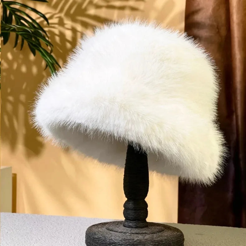 Faux Fur Bucket Hats - Festigal