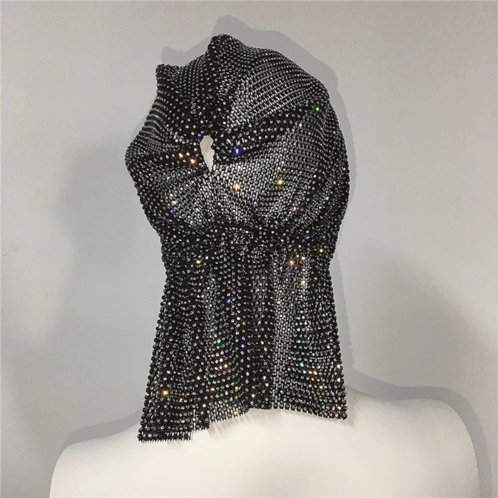 Rihanna Style Rhinestone Bandana - Festigal