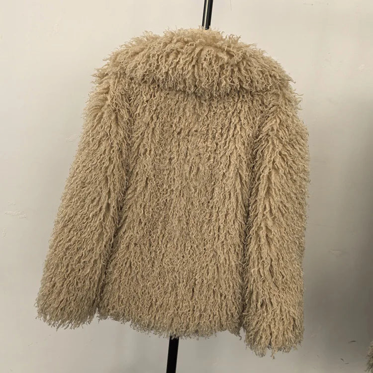 Curly Faux Fur Jacket