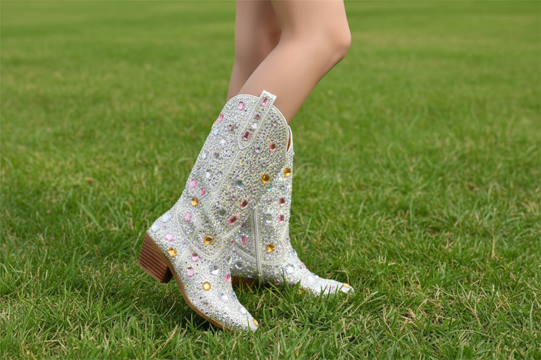 Crystal Embellished Cowgirl Boots
