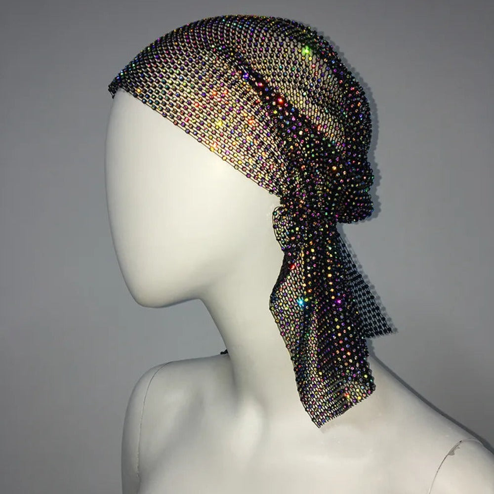 Rihanna Style Rhinestone Bandana - Festigal