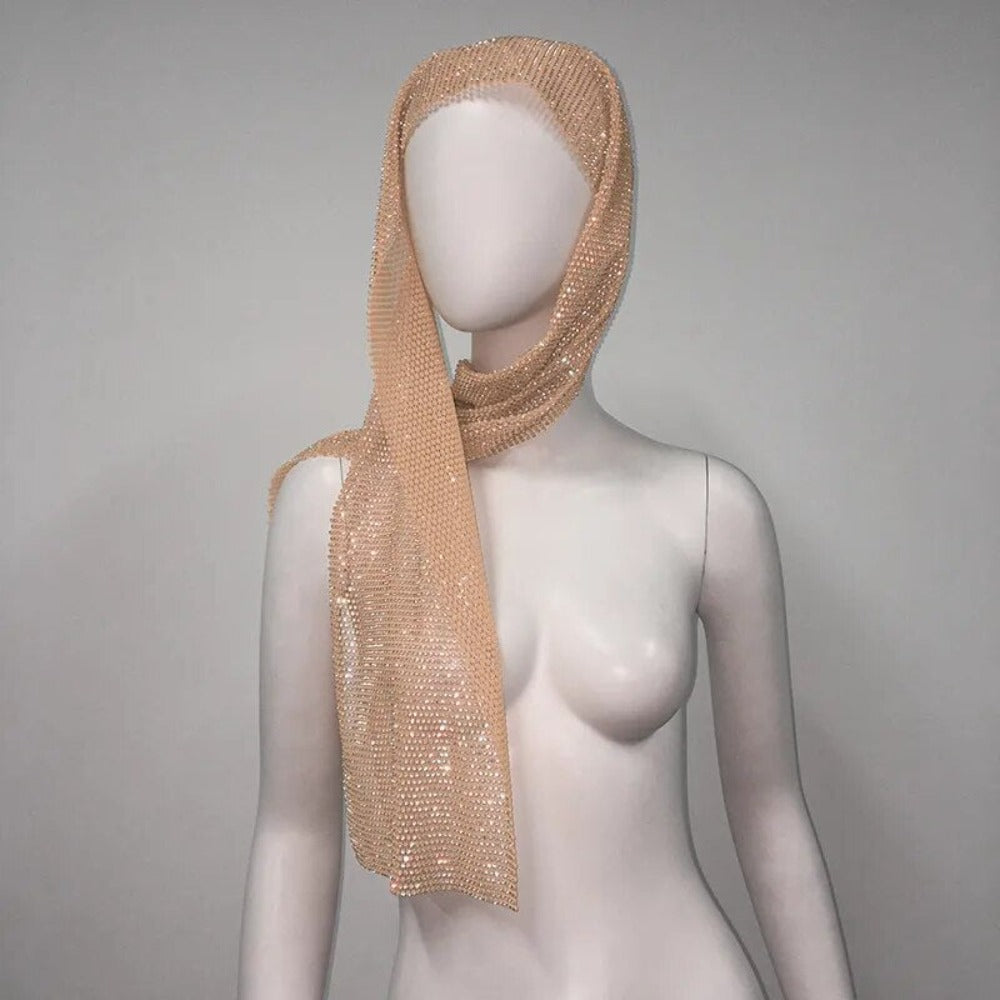 Rihanna Style Rhinestone Bandana - Festigal