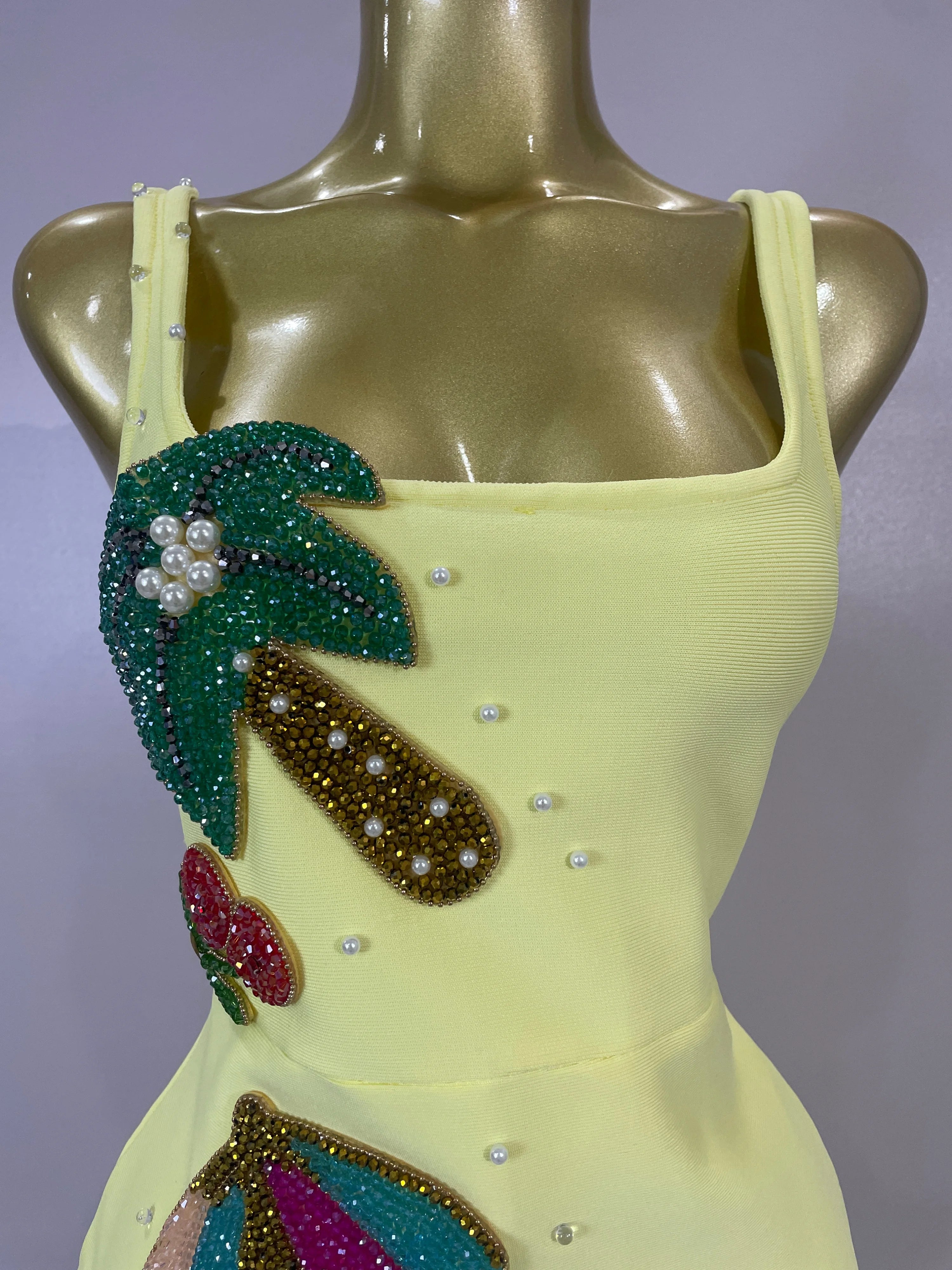 Holidays Sequin Applique Bodycon Dress