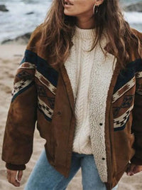 Lose Jacke aus Baumwolle im Vintage-Stil