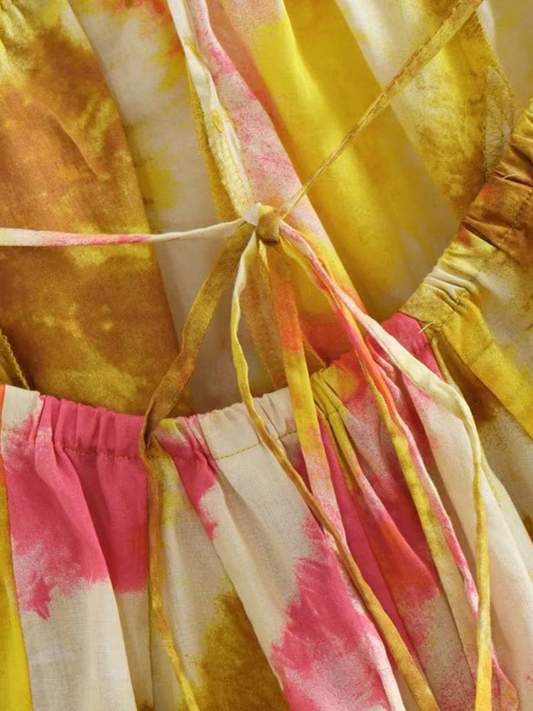 Marilyn Tie Dye Skater Dress - Festigal