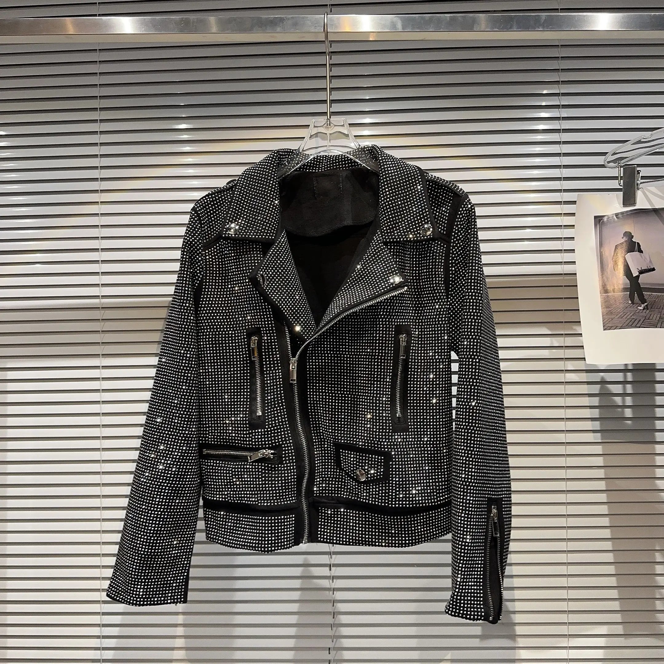 Sequin Biker Jacket - Festigal