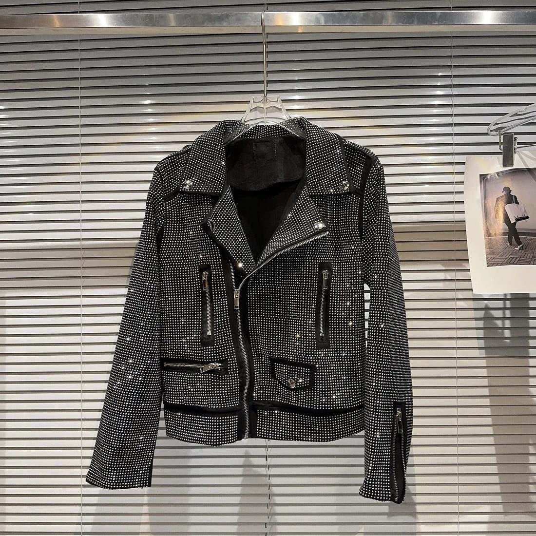 Sequin Biker Jacket - Festigal