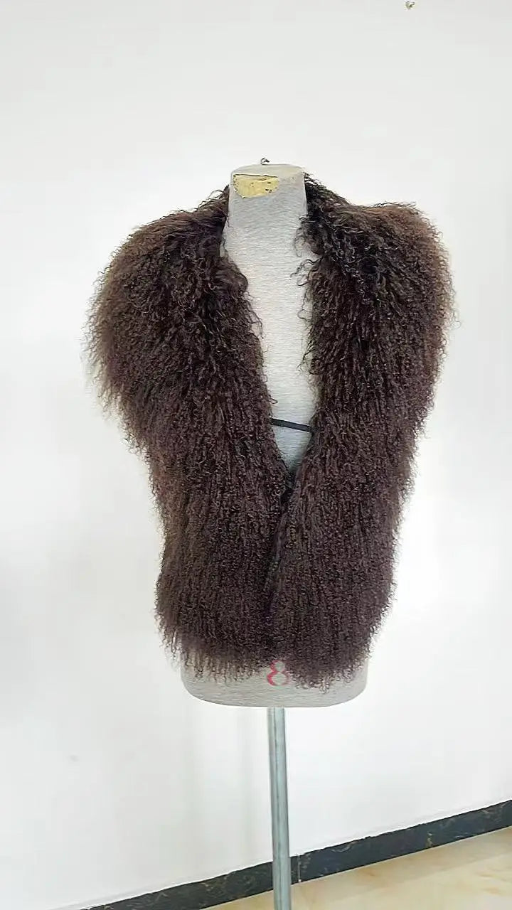Mongolian Fur Halter Neck Top - Festigal