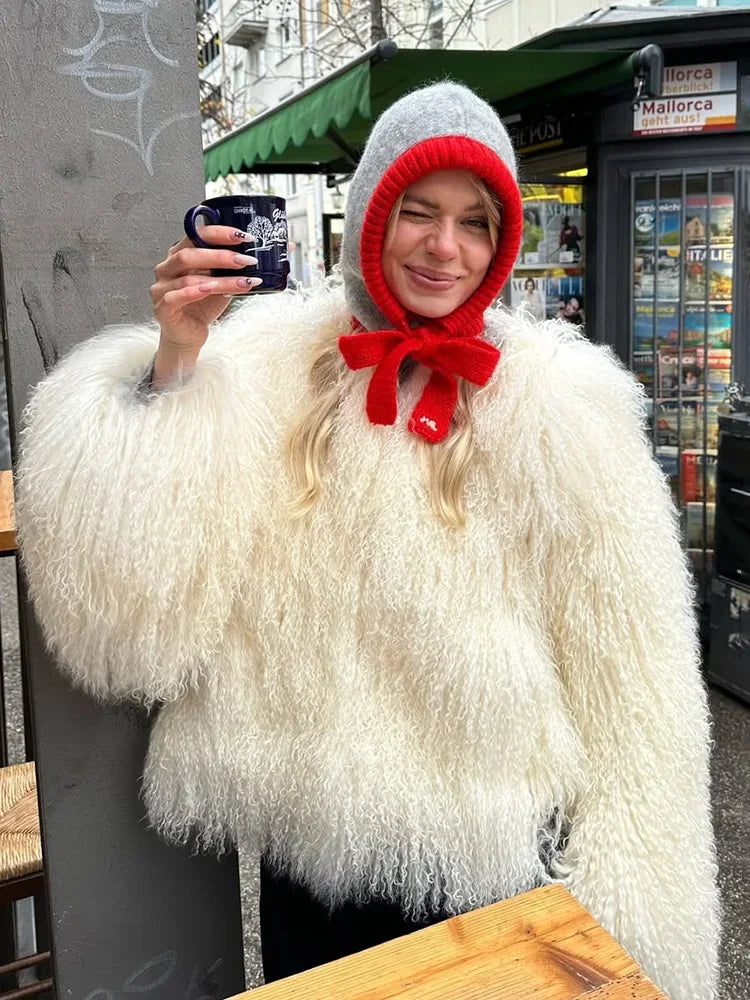 Shaggy Faux Fur Jacket - Festigal