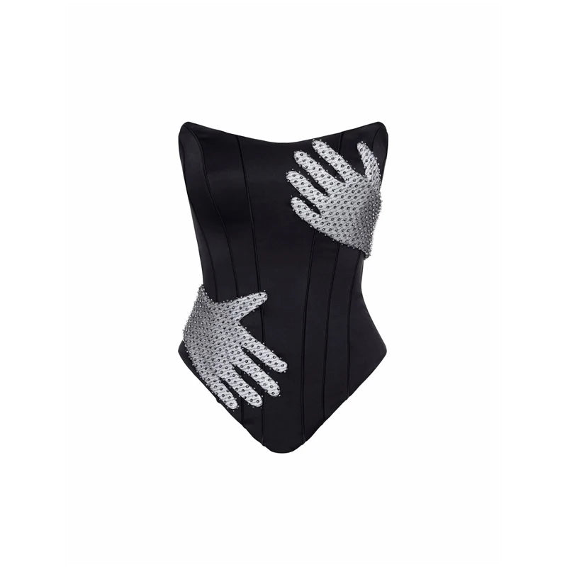 Hands Satin Corset