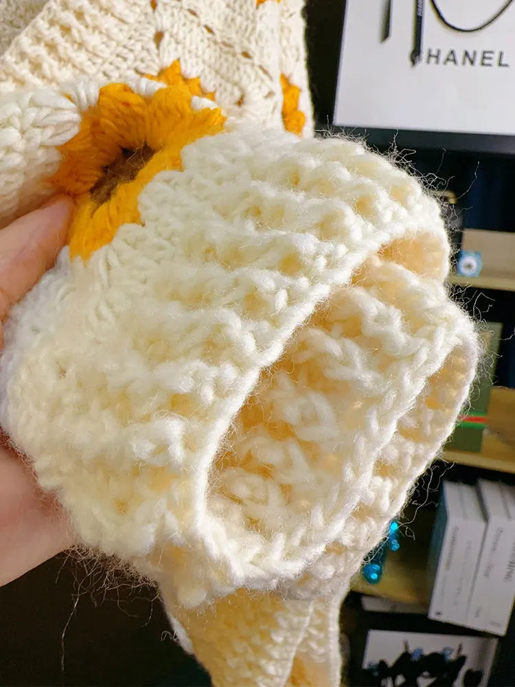 Crochet Sunflower Cardigan - Festigal