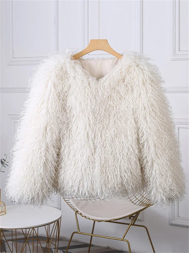 Shaggy Faux Fur Jacket - Festigal