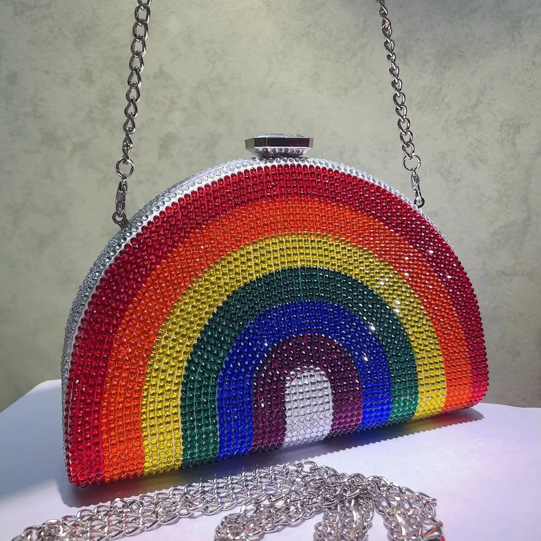 Rainbow Sequin Clutch Bag - Festigal