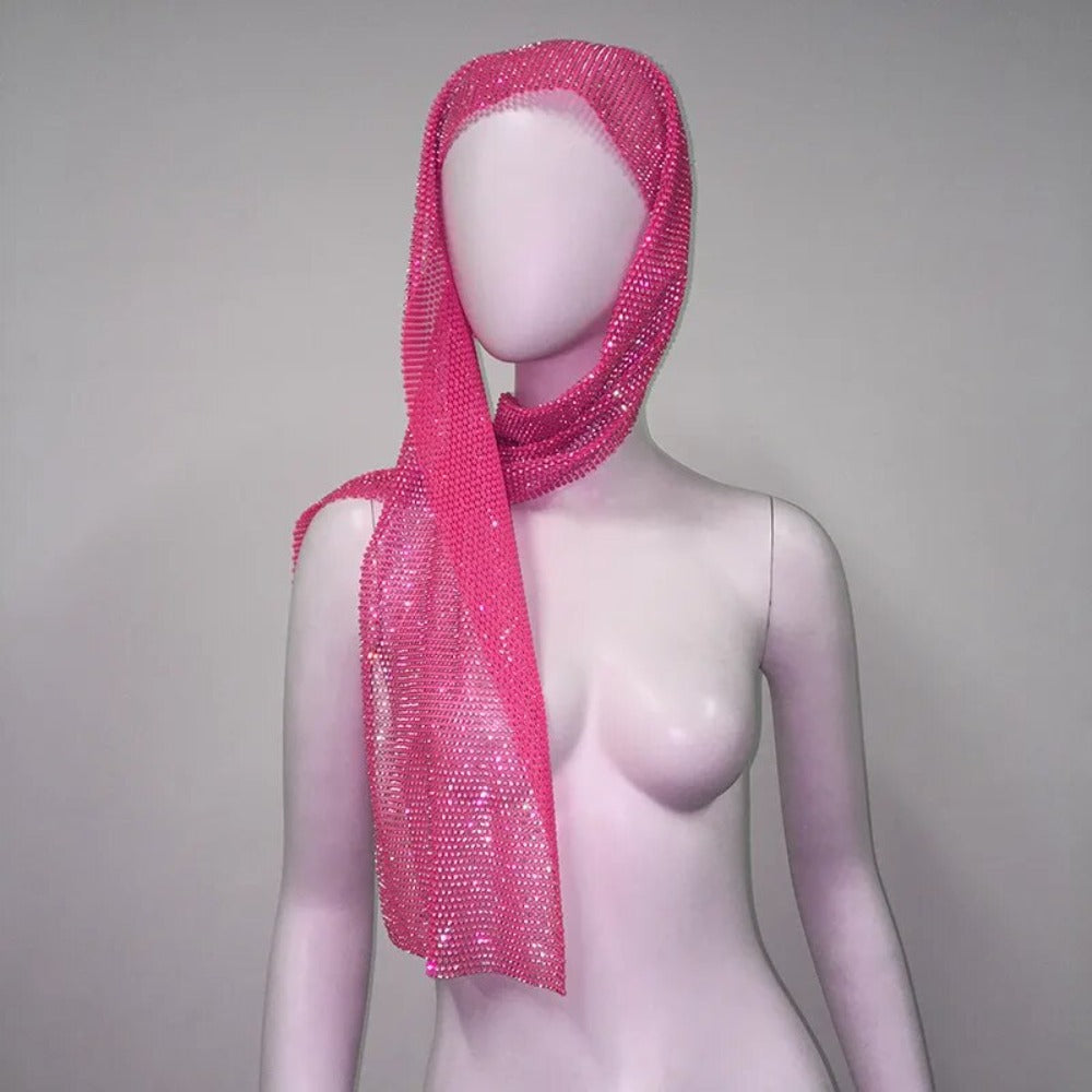 Rihanna Style Rhinestone Bandana - Festigal