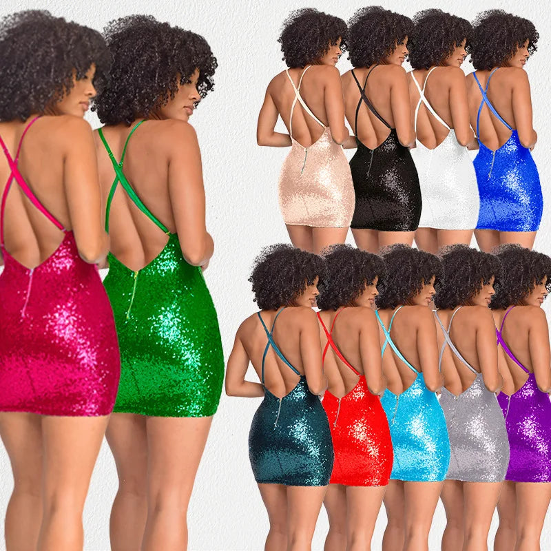 Sequin Bodycon Dress - Festigal