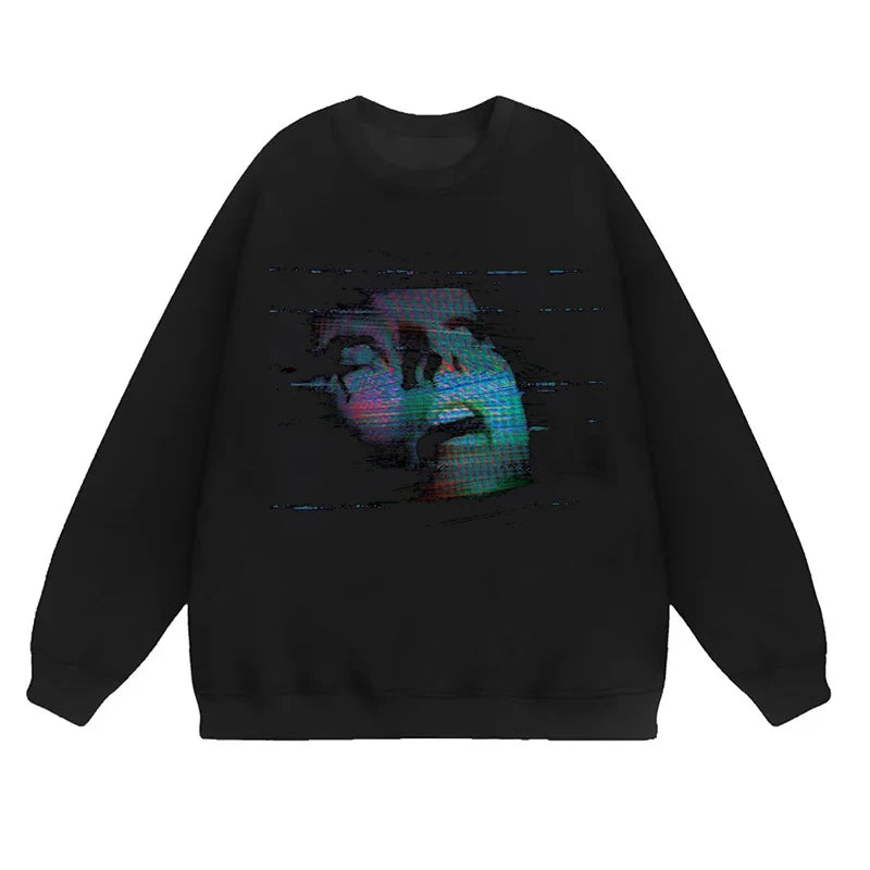 Grunge Abstract Face Jumper - Festigal