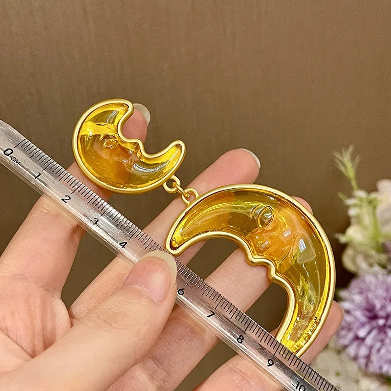 Statement Crescent Moon Earrings - Festigal