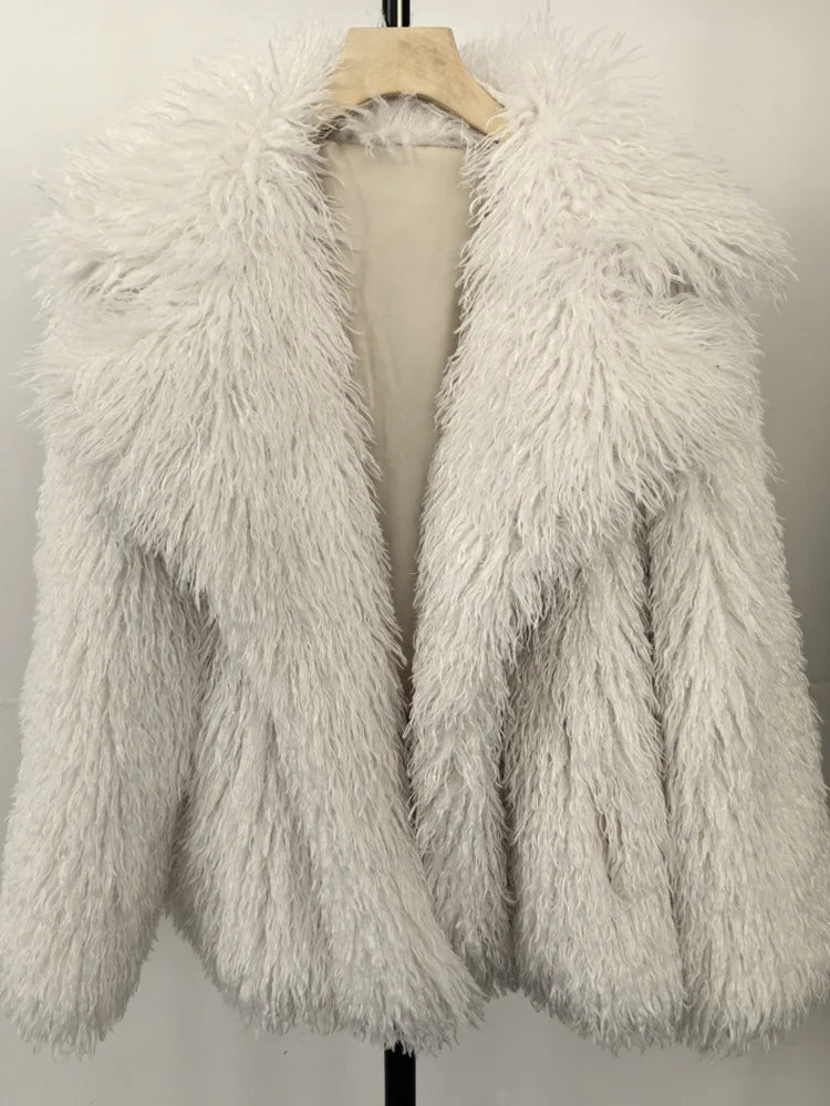 Curly Faux Fur Jacket