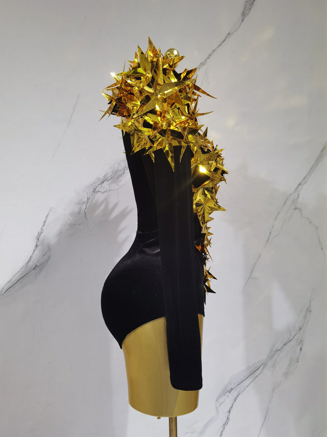 Heavily Embellished Star Bodysuit