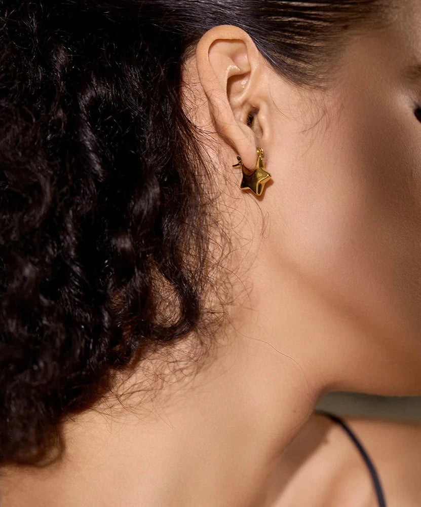 Star Hoop Earrings - Festigal