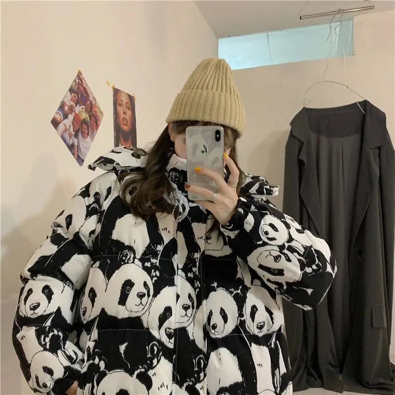 Panda Puffer Jacket