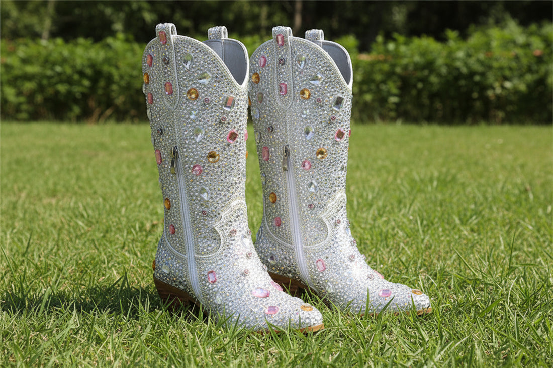 Crystal Embellished Cowgirl Boots
