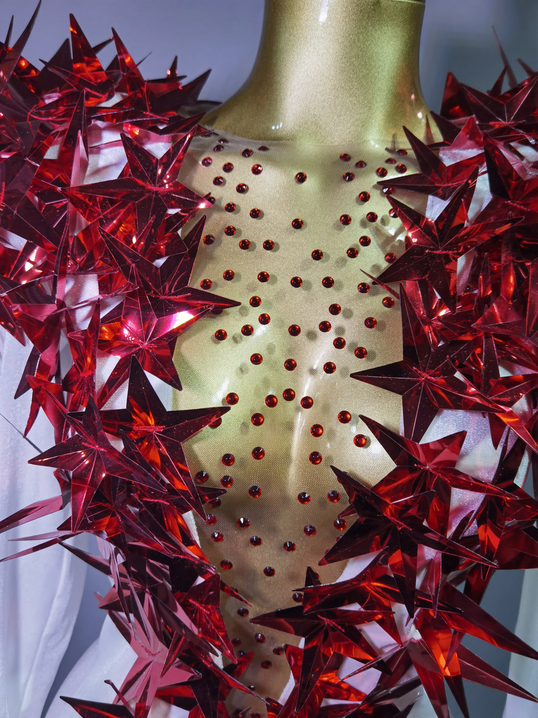 Heavily Embellished Star Bodysuit