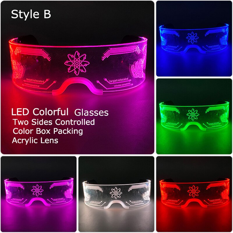 Futuristic Science Tech Colour Change Glasses