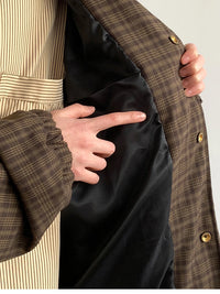 Men's Patchwork Plaid Jacket