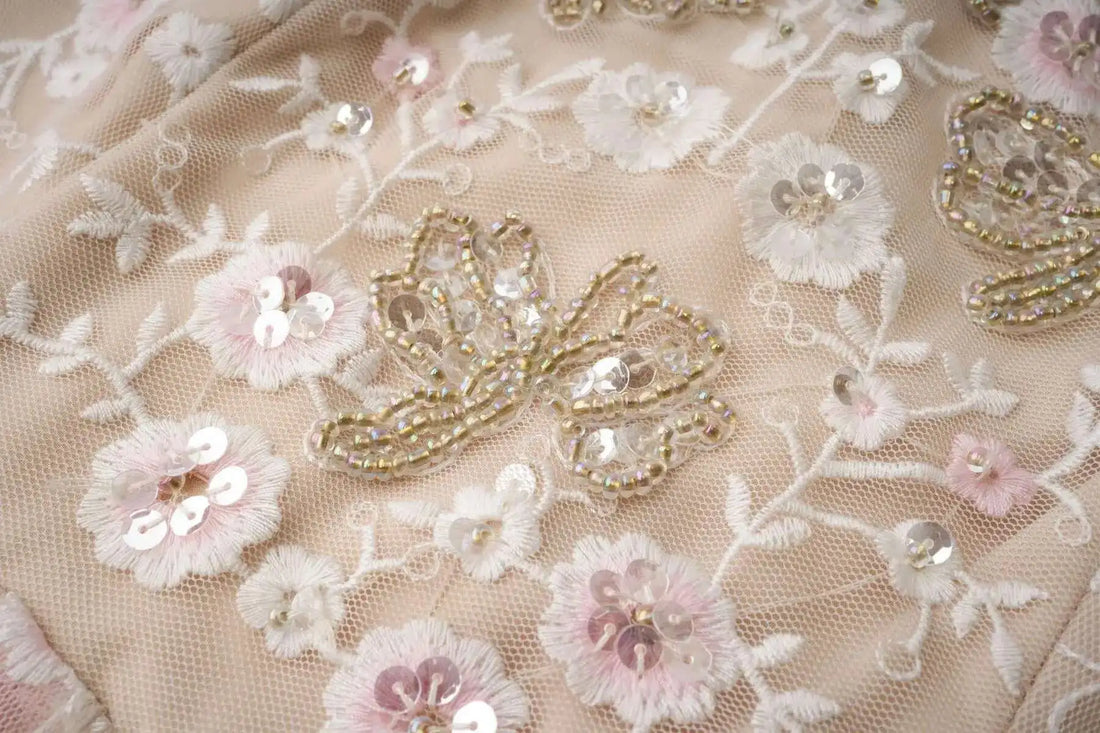 Floral Ruffled Embroidered Maxi Dress