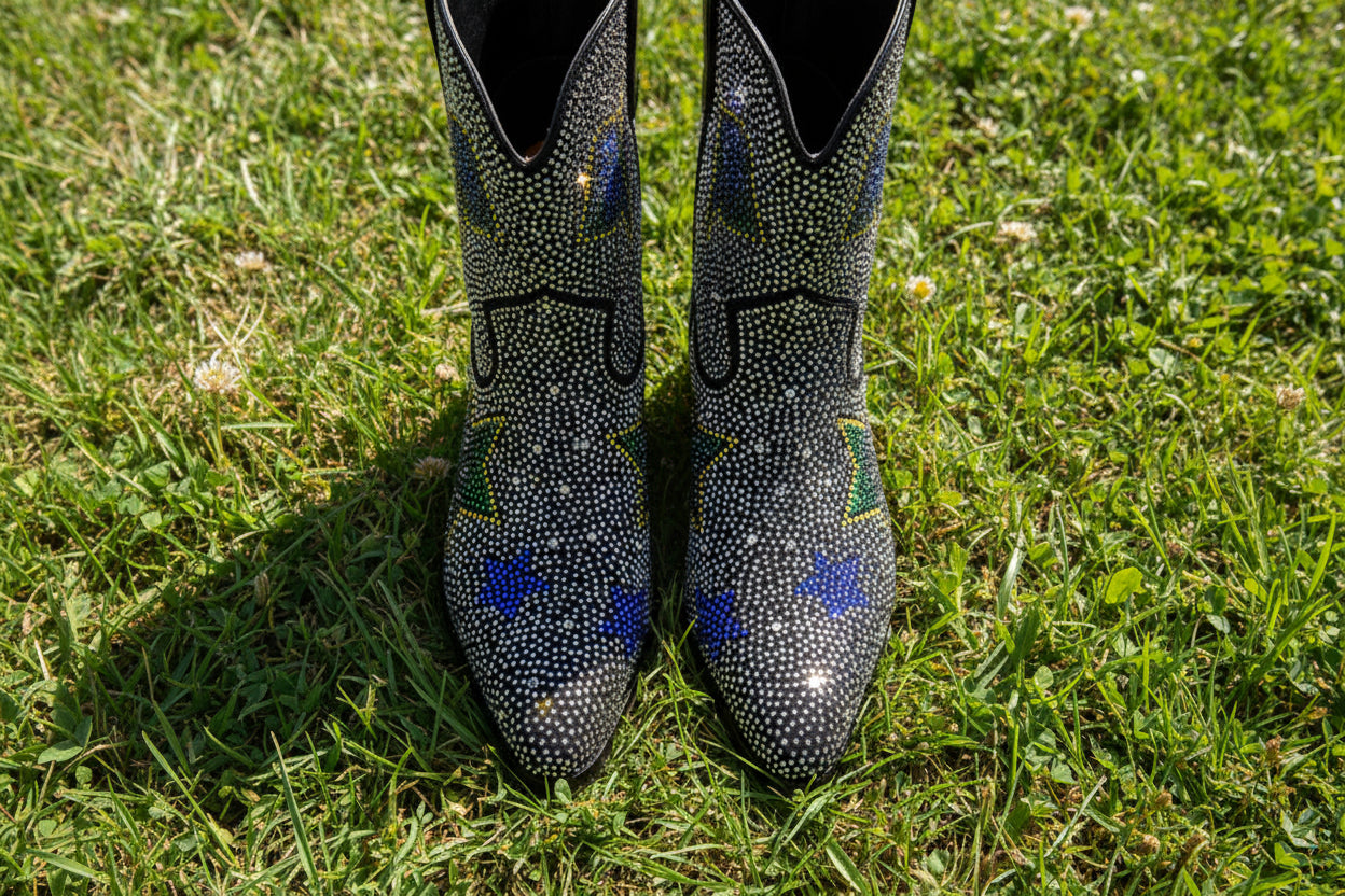 Rhinestone Star Cowboy Boots