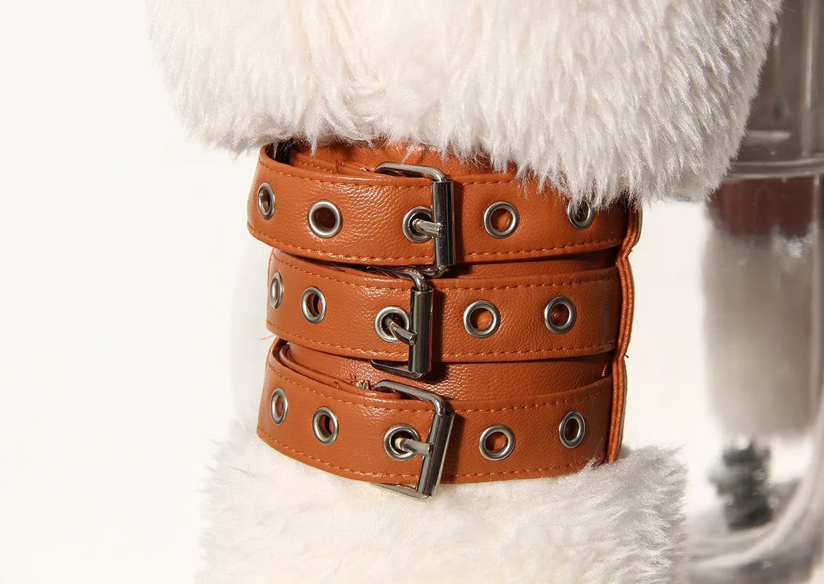 Faux Leather Patchwork Bomber Jacket - Festigal