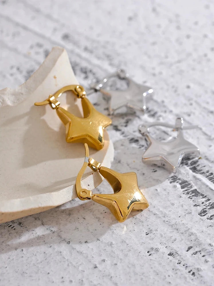 Star Hoop Earrings - Festigal